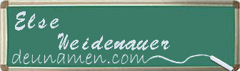 Else Weidenauer Visitenkarte